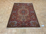 ANTIQUE 4ft. x 6ft. TRADITIONAL KERMAN - David Tiftickjian & Sons