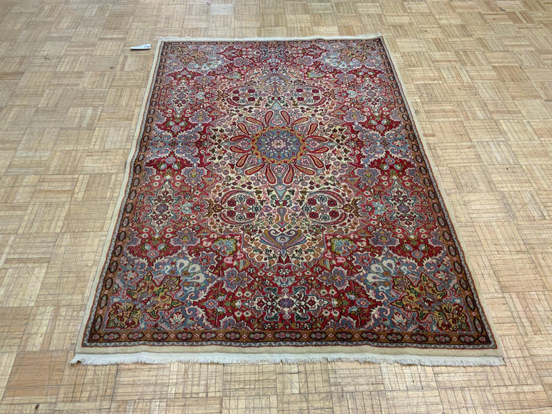 ANTIQUE 4ft. x 6ft. TRADITIONAL KERMAN - David Tiftickjian & Sons