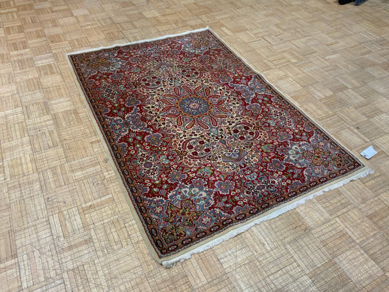 ANTIQUE 4ft. x 6ft. TRADITIONAL KERMAN - David Tiftickjian & Sons